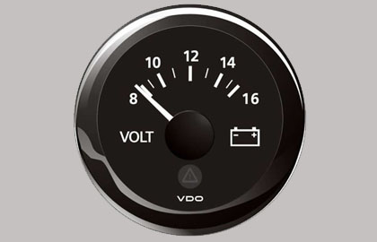 Marine Voltmeter Gauge 8-16V